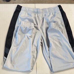 Athletic Works Light Gray Jogger pants with Black Side Panels